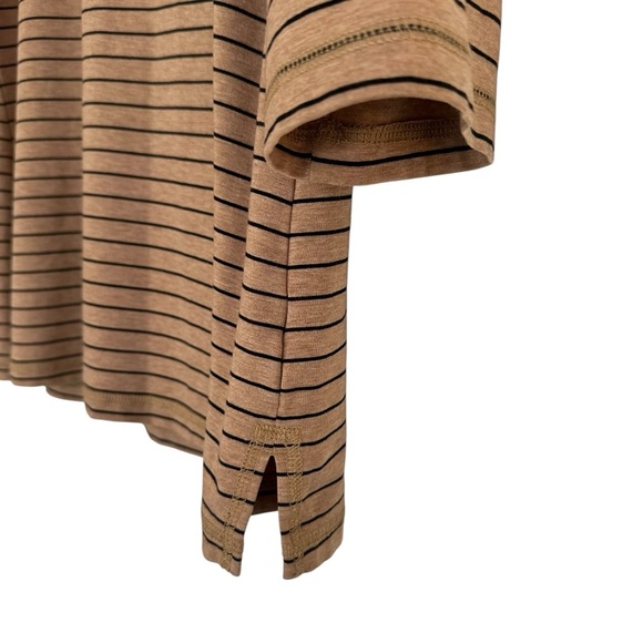 L. L. Bean brown and black striped tunic super soft Tencel spandex blend Large - Picture 6 of 9